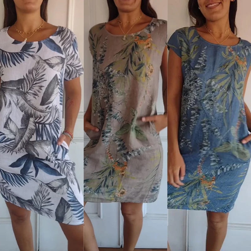CD | Rochie midi botanică