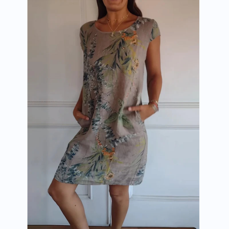 CD | Rochie midi botanică