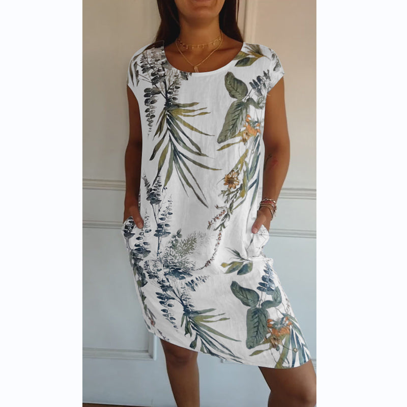 CD | Rochie midi botanică