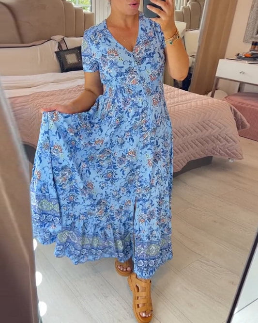 CD | Rochie maxi boemă cu flori