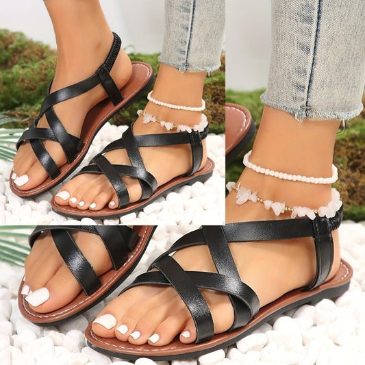 CD | | Sandale trendy, monocrome pentru femei