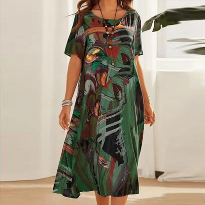 CD - Rochie florală confortabilă