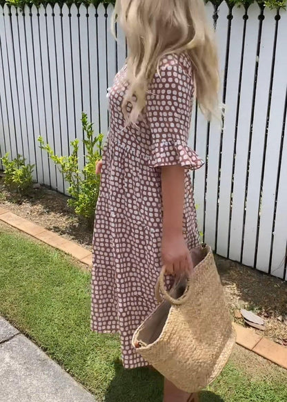 CD | Rochie midi cu mânecă scurtă