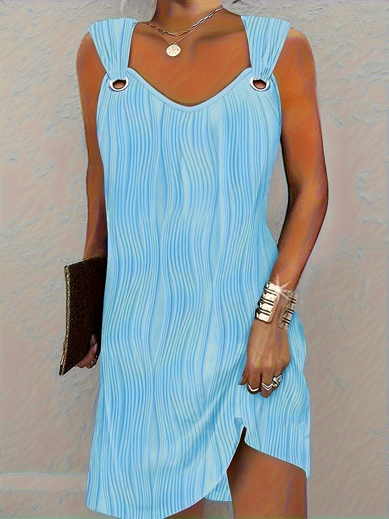 CD | Rochie mini elegantă fără mâneci
