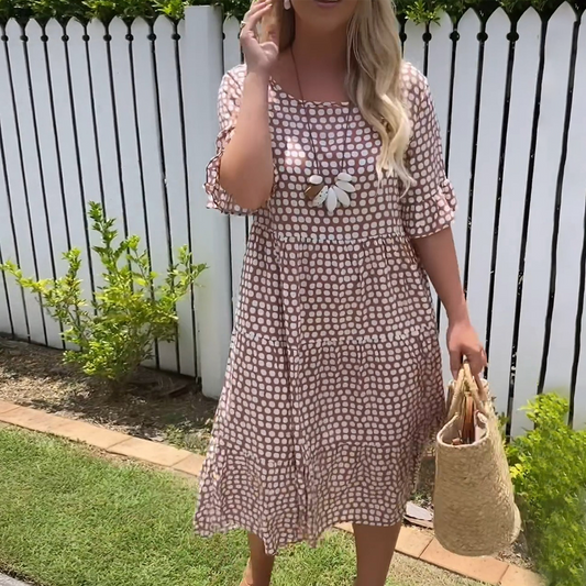 CD | Rochie midi cu mânecă scurtă