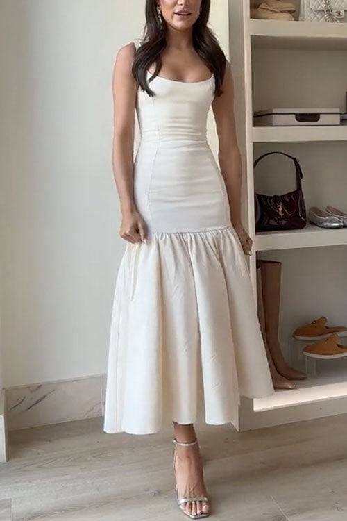 CD | Rochie midi cu volane