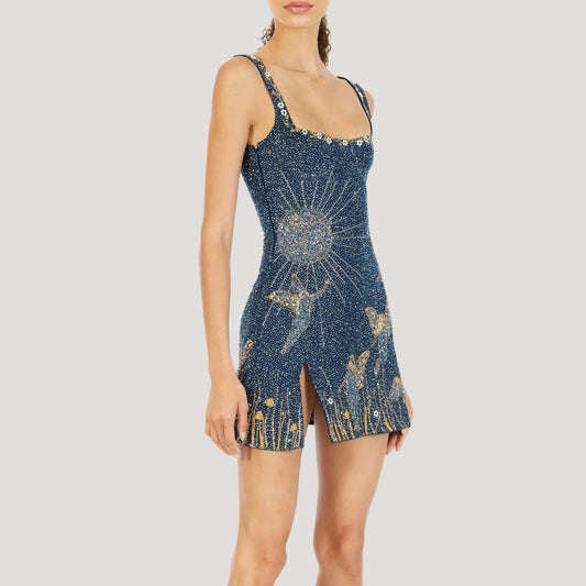 CD | Doamnelor sclipitoare mini rochie paiete stil cocktail