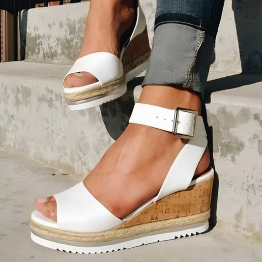CD | | Sandale elegante cu toc wedge