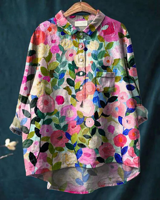 CD | Bluză florală elegantă și versatilă