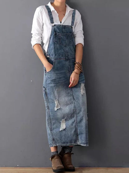 CD - Rochie midi din denim