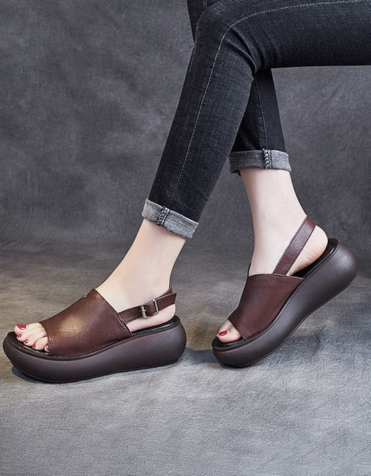 CD | Sandale Toe cu toc wedge pentru femei