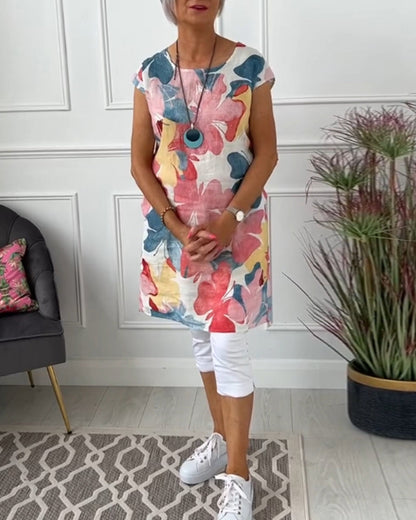 CD - Rochie casual cu flori