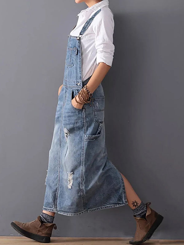 CD - Rochie midi din denim