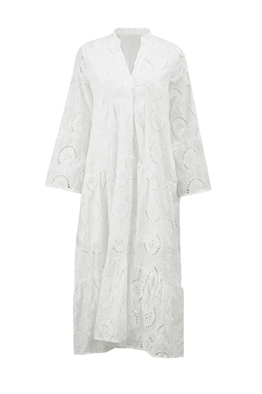 CD - Rochie evazată brodată