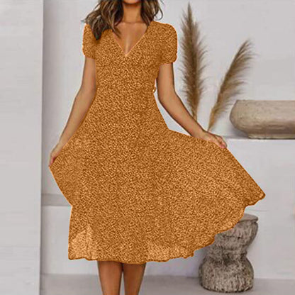 CD | Rochie midi cu decolteu în V