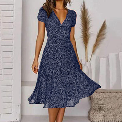 CD | Rochie midi cu decolteu în V