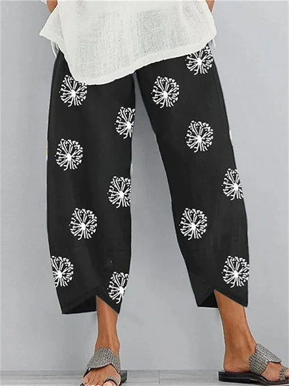 CD : Pantaloni casual cu imprimeu