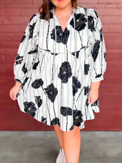 CD | Rochie mini Floral Noir