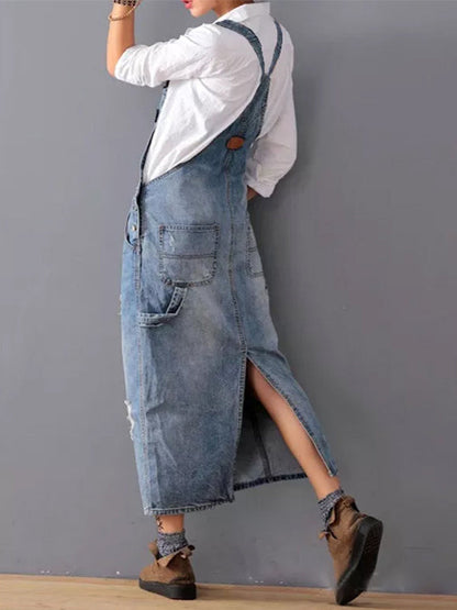 CD - Rochie midi din denim