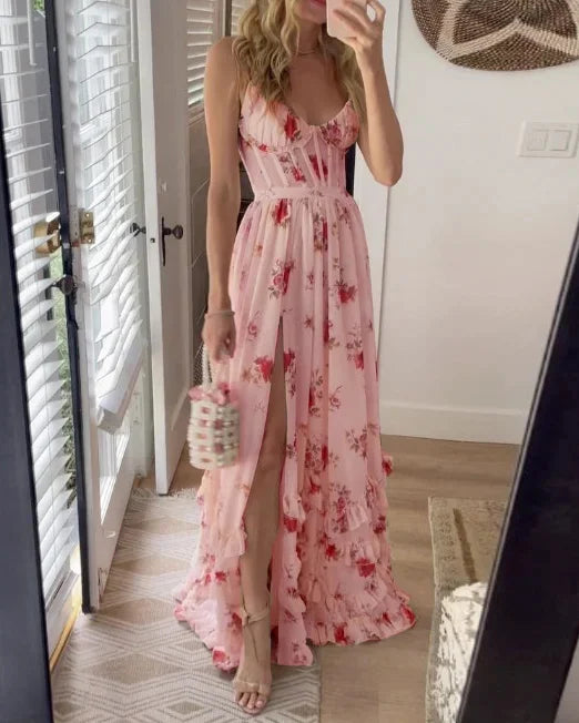 CD | Rochie maxi florală elegantă