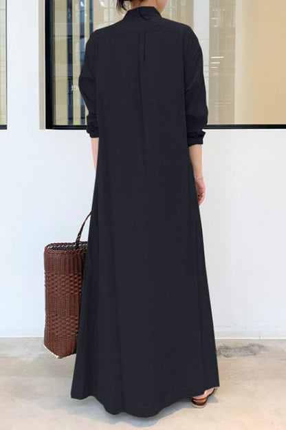 CD | Long Sleeve Simple Casual rochie lungă