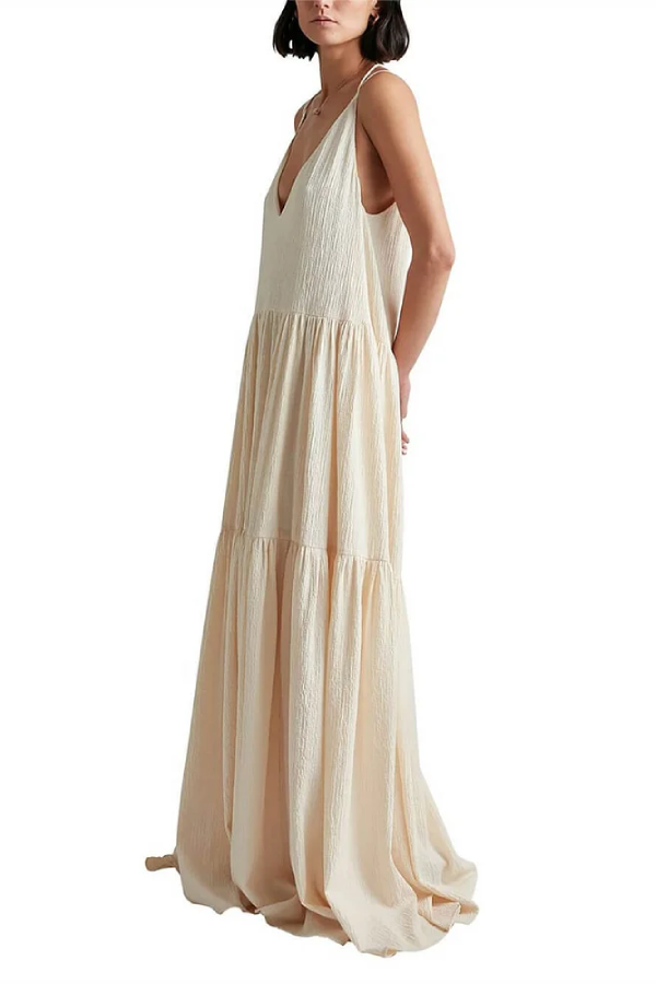 CD | Elegant Resort Deep V-neck strappy rochie maxi