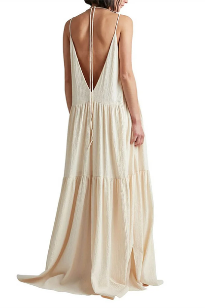 CD | Elegant Resort Deep V-neck strappy rochie maxi