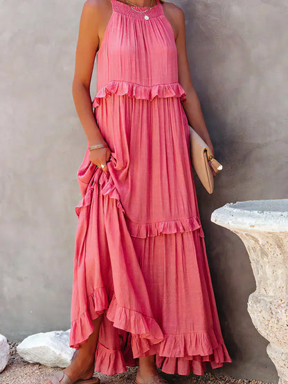 CD | Rochie maxi cu volane Effortless