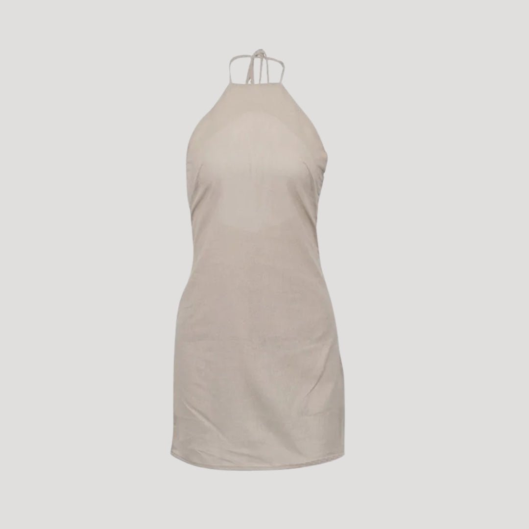 CD | Ladies Lin Neckholder Mini rochie de vară