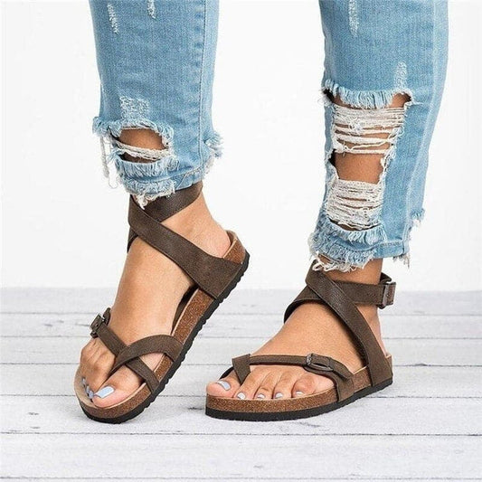 CD | | Sandale elegante cu barete din piele