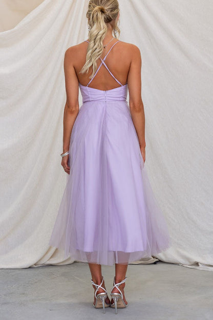 CD | Rochie midi Bustier din tul