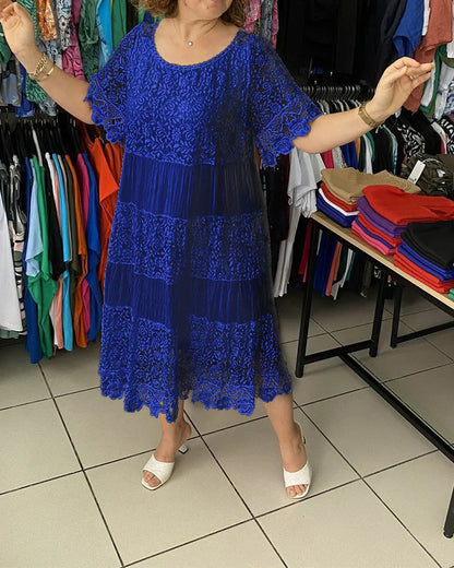 CD | Rochie midi din dantelă atemporală
