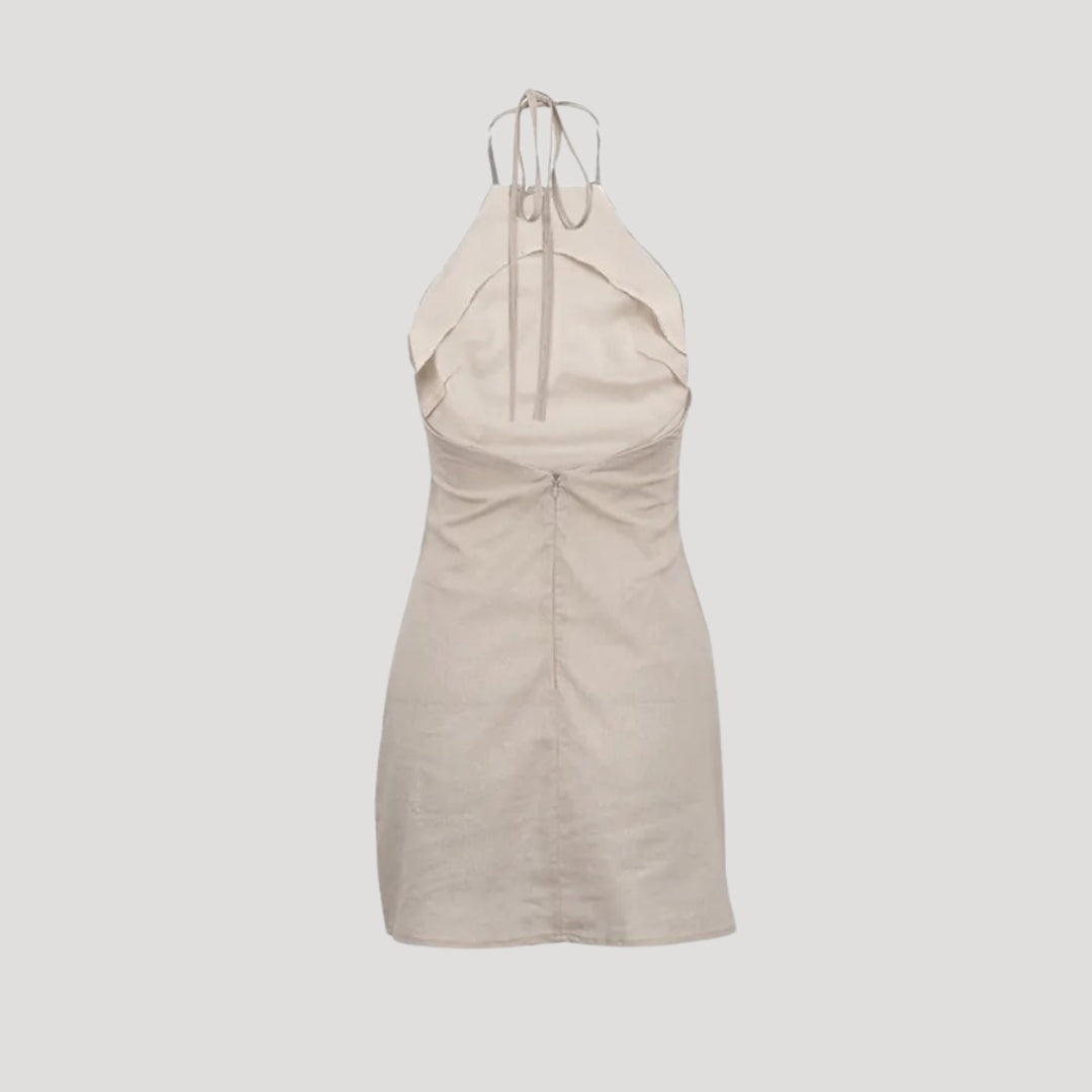CD | Ladies Lin Neckholder Mini rochie de vară