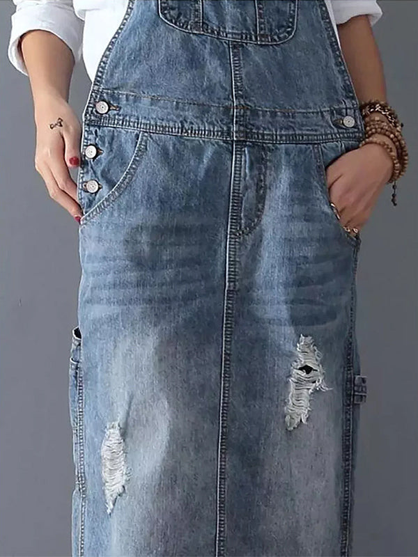 CD - Rochie midi din denim