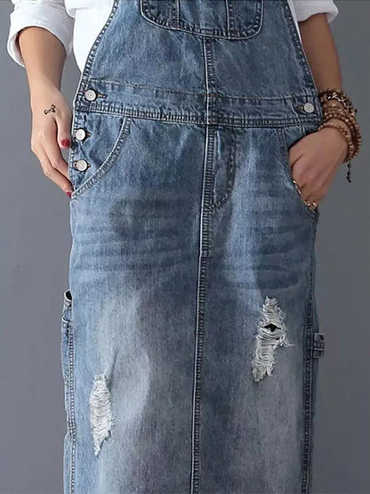 CD - Rochie midi din denim