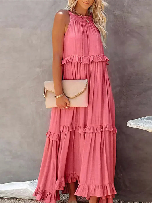 CD | Rochie maxi cu volane Effortless