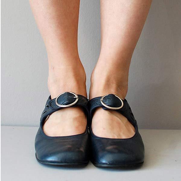 CD | SANDALE WEDGE DIN PIELE CU CATARAMĂ