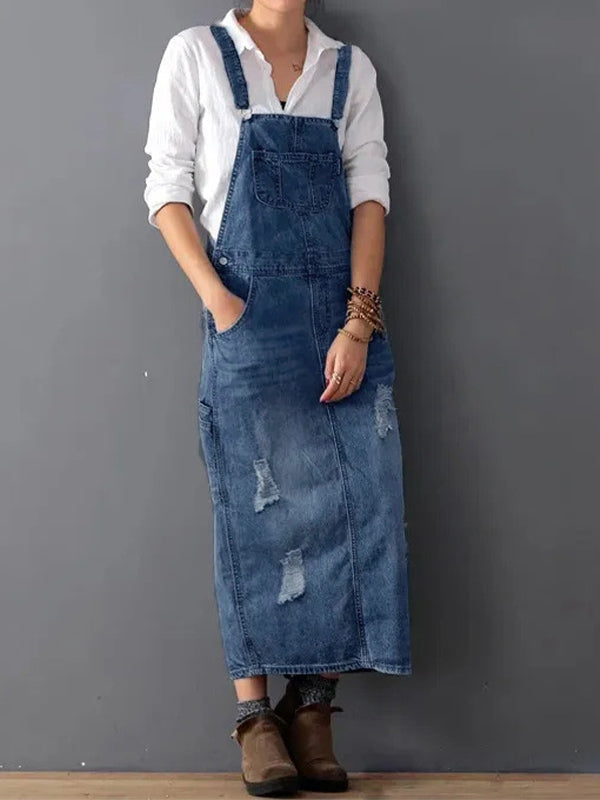 CD - Rochie midi din denim