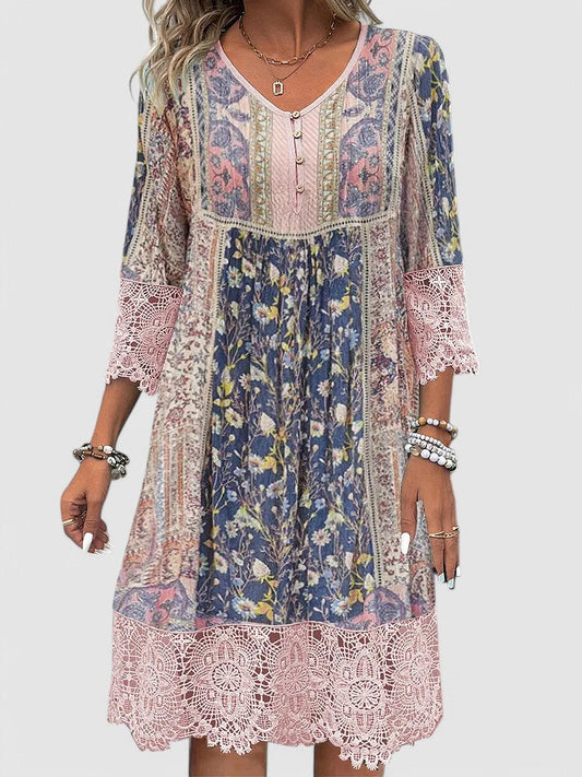 CD | Rochie midi din dantelă atemporală
