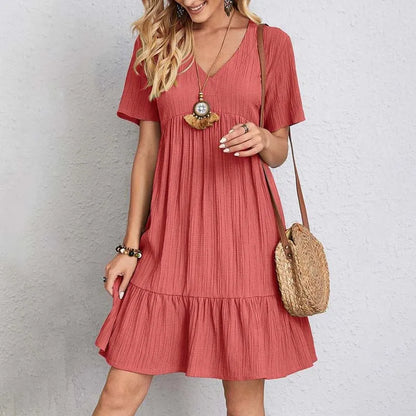 CD | Rochie mini casual cu decolteu în V