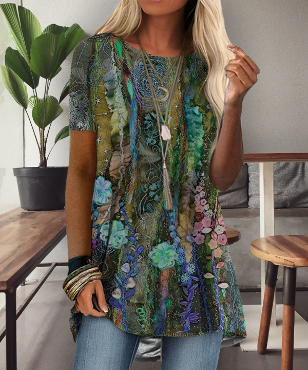 CD | Cămașă imprimată de inspirație boho