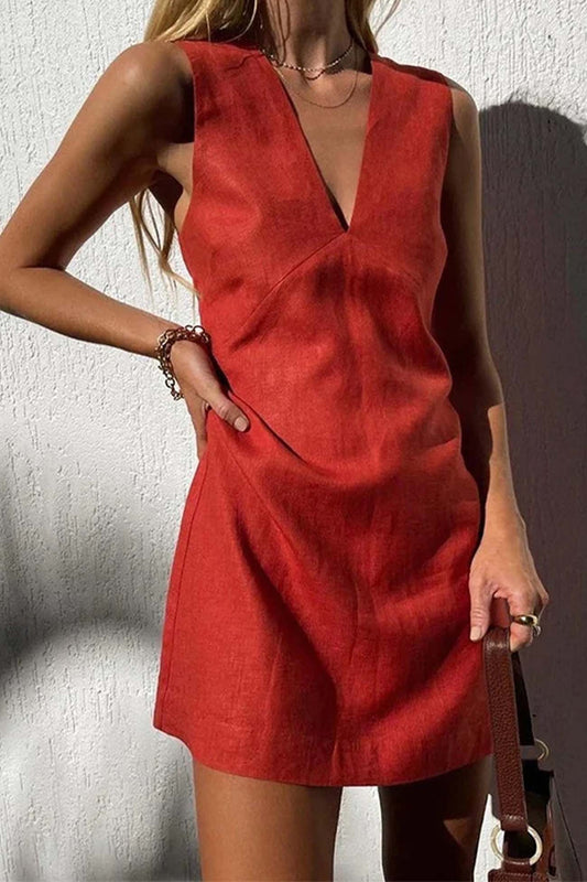CD | Ladies Rochie mini cu decolteu în V