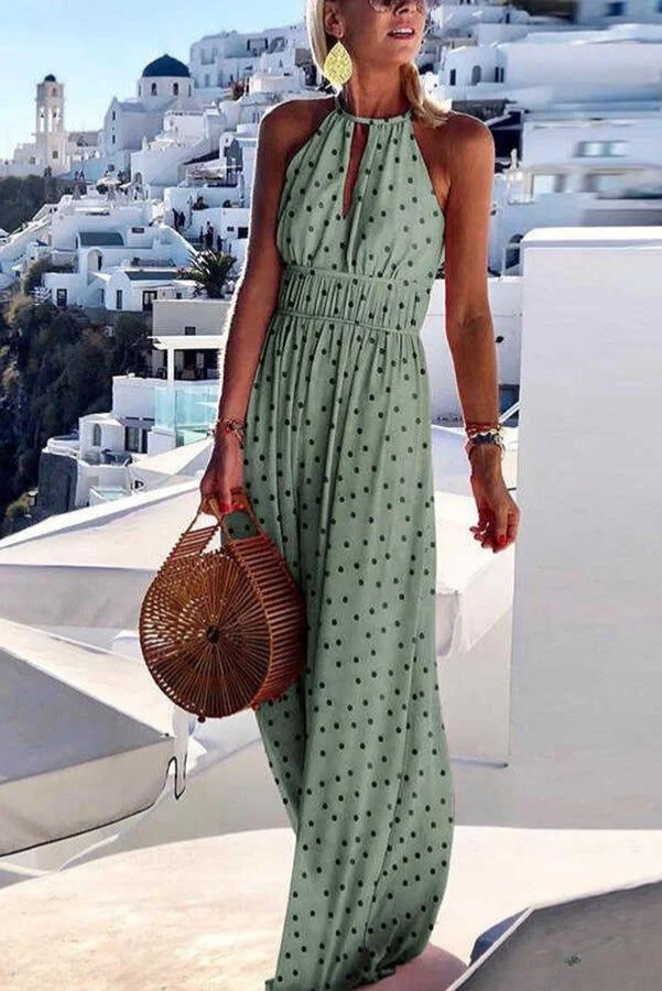 CD : Rochie maxi cu imprimeu colorat