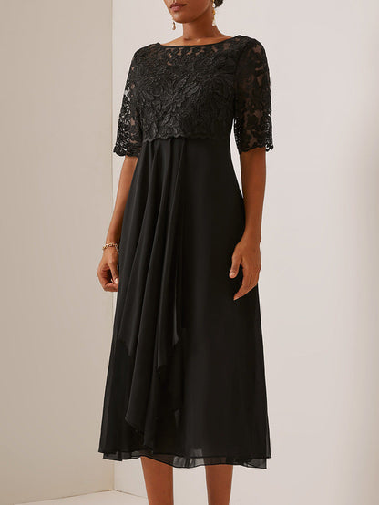 CD | Rochie midi elegantă din dantelă