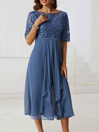 CD | Rochie midi elegantă din dantelă