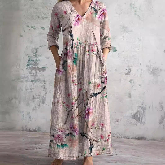 CD | Rochie maxi florală atemporală
