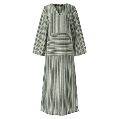CD | Rochie maxi cu dungi