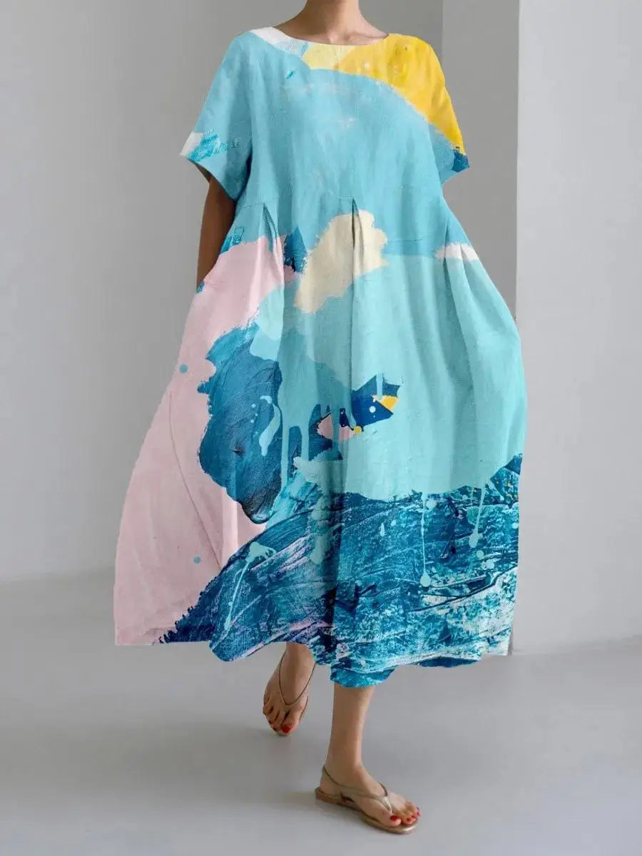 CD - rochie maxi cu flori