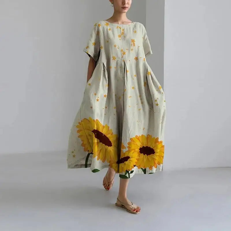 CD - rochie maxi cu flori