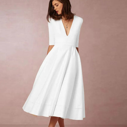 CD | rochie midi elegantă cu aspect vintage pentru femei